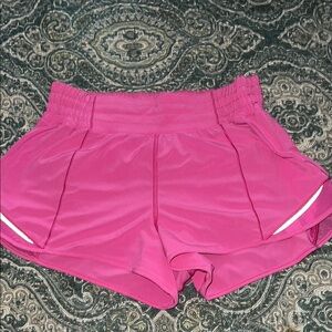 Pink authentic Lulu Hotty hots 2.5 high rise